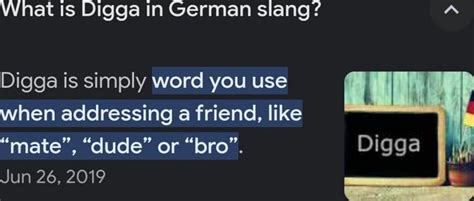 digga german|digga in german slang.